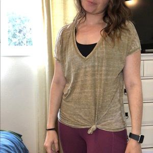 Brown/olive v-neck size XS.